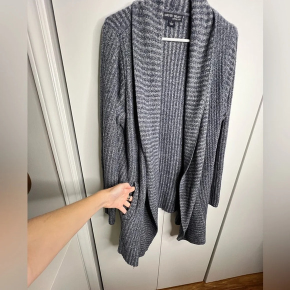 Barefoot Dreams Cozy Chic Lite - Heathered Navy Sweater - Large - Picture 6 of 6